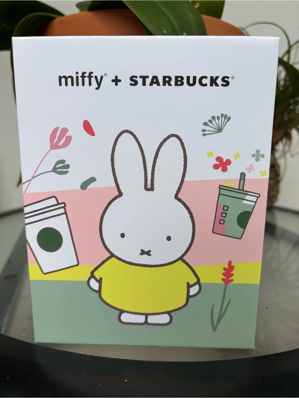 Starbucks x Miffy Ceramic Mug with Teal Lid and White Bunny Knob